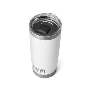 Yeti Rambler 20oz w MS lid White